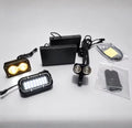 Battery powered rock light and front fake Baja